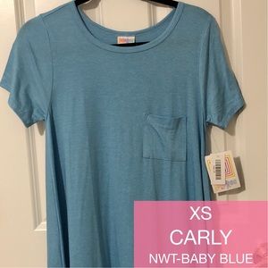 LulaRoe Boyfriend Material Baby Blue Carly